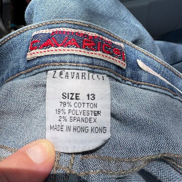 Z. Cavaricci Vintage Dumpster Girl Low Rise Blue Womens Bootcut Denim Jeans 13 - Picture 7 of 10